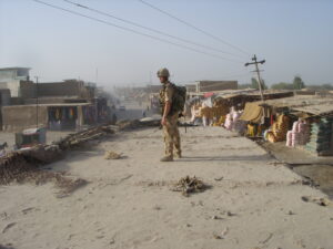 A British soldier in Sangin