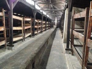 Interior of Auschwitz hut