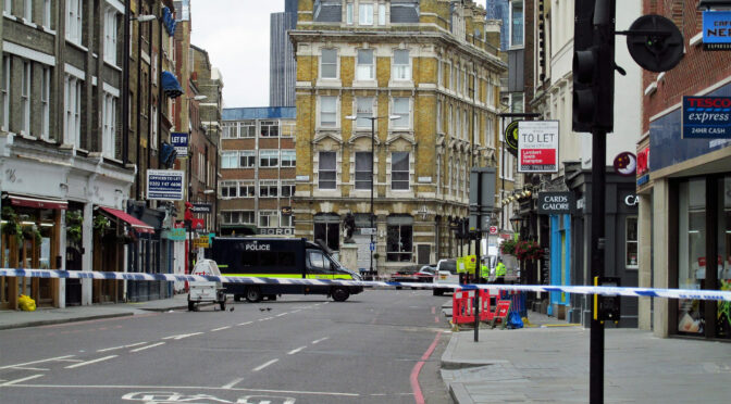 Borough High Street following the terrorist attack on 3 June