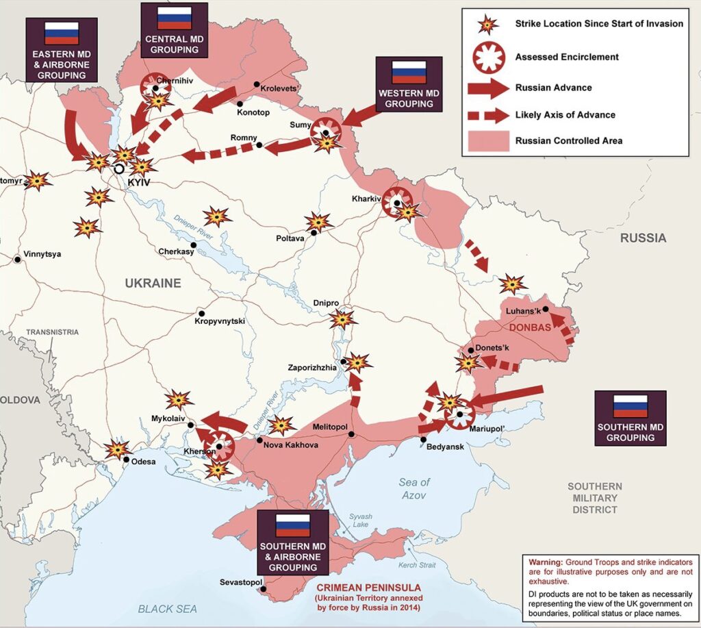 Карта боев за украину