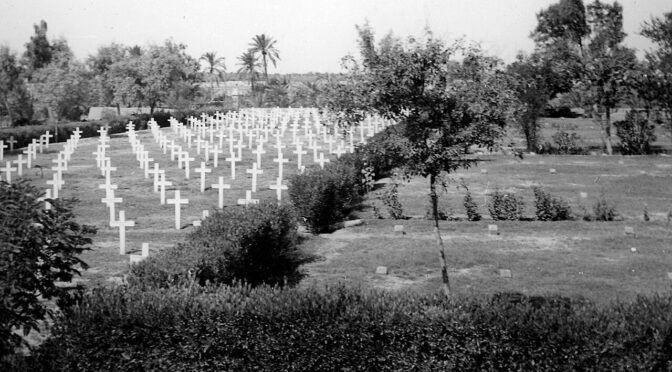 Basra Plot 7 (WW2) and Plot 6(WW1) taken in 1951 (CWGC Archives)